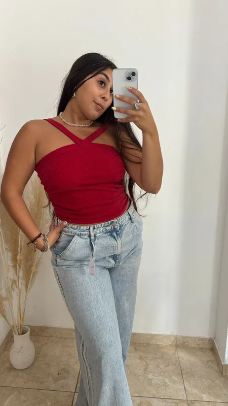 Musculosa roja talle l