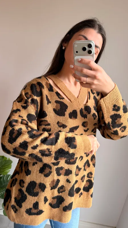 Buzo animal print talle 2xl