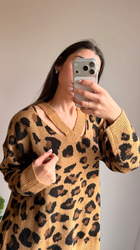 Buzo animal print talle 2xl