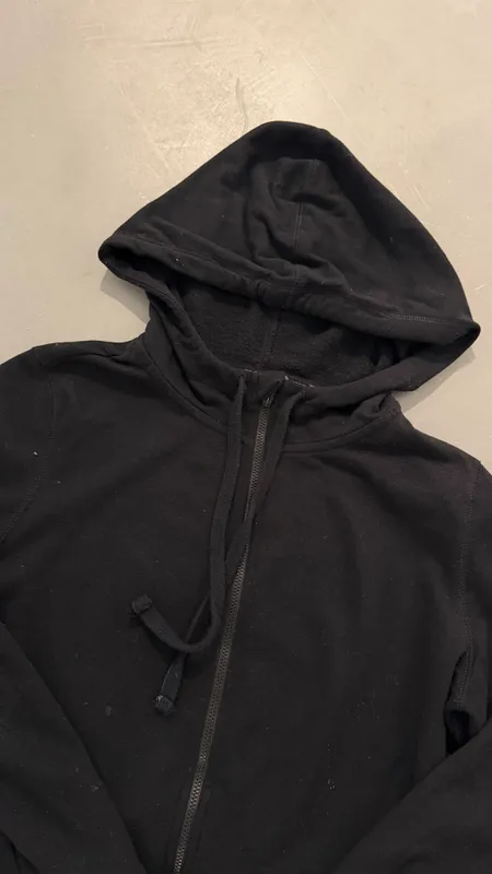 Campera de algodon negra talle m