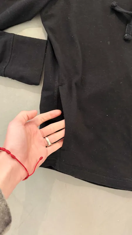 Campera de algodon negra talle m