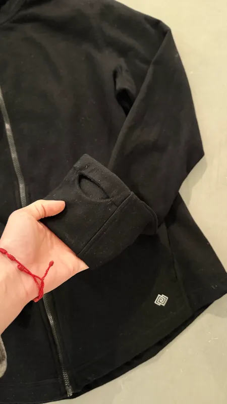 Campera de algodon negra talle m