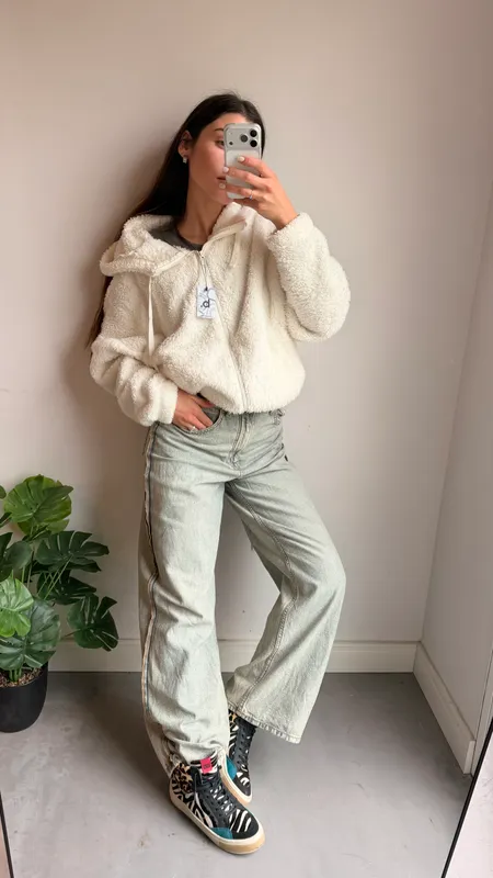 Jeans tendencia costura talle 30