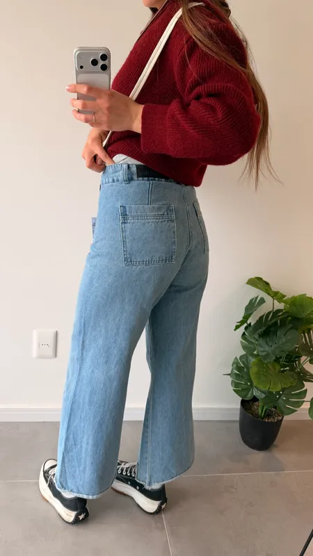 Jeans alllie ancho talle 36
