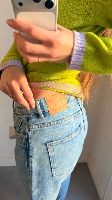 Jeans zara mom talle 40