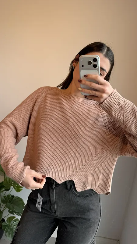 Buzo rosa viejo talle xl