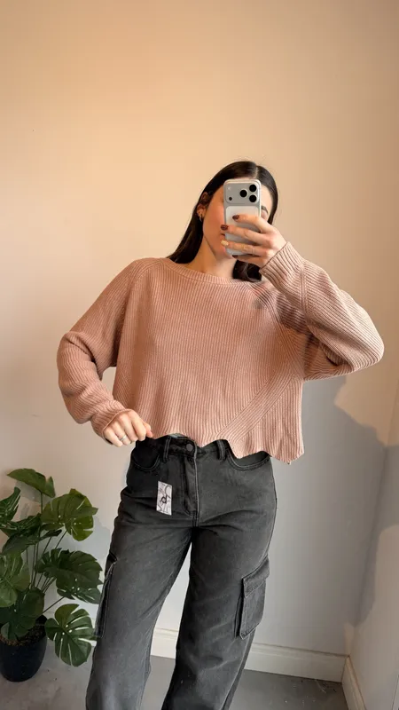 Buzo rosa viejo talle xl