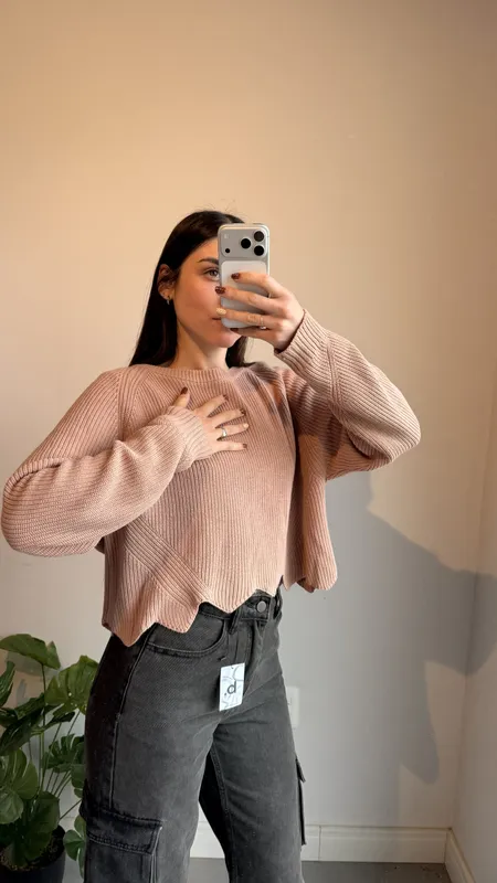 Buzo rosa viejo talle xl