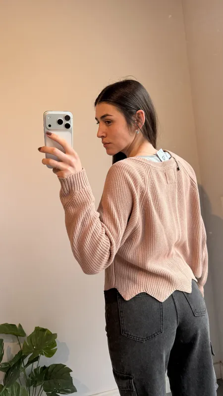 Buzo rosa viejo talle xl