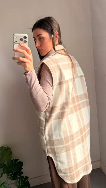 Chaleco paño talle s