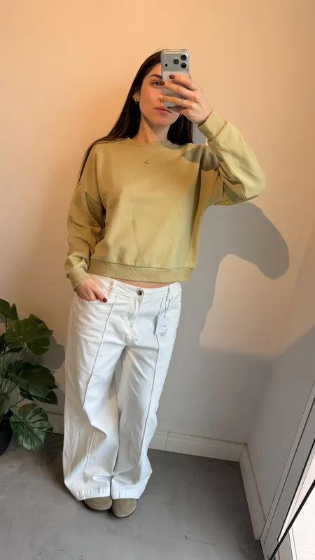 Buzo deportivo verde vero moda talle xs