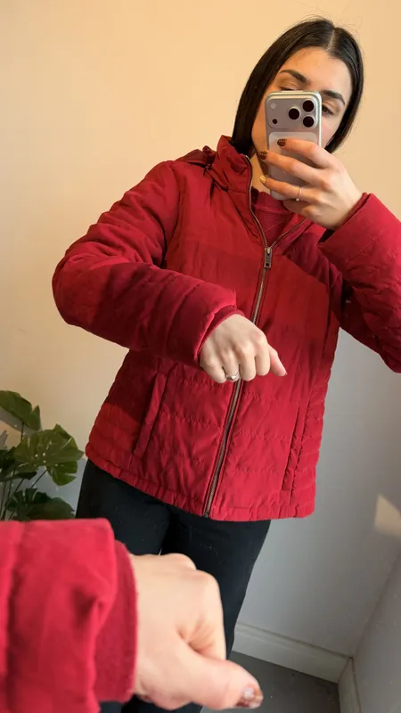 Campera puffer roja indian talle xl