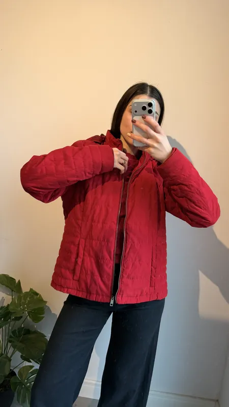 Campera puffer roja indian talle xl