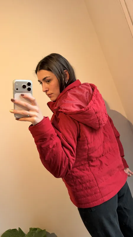 Campera puffer roja indian talle xl