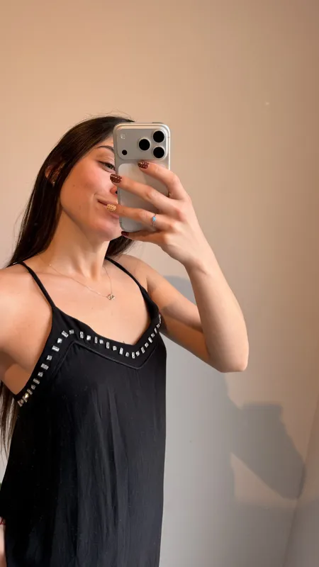 Vestido negro urban haus talle m
