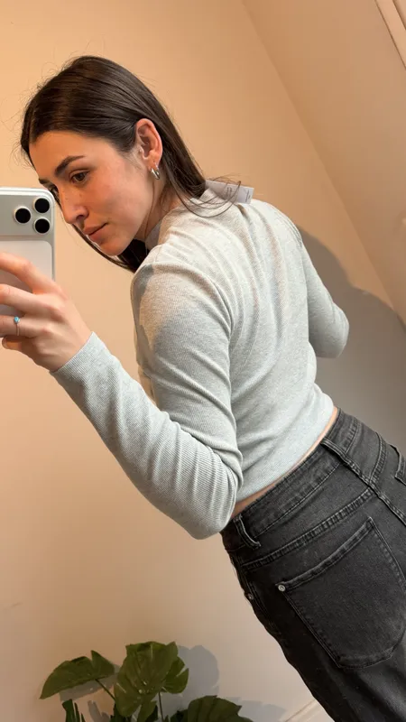 Remera manga larga gris morley talle m