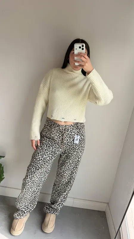 Jeans animal print talle 44