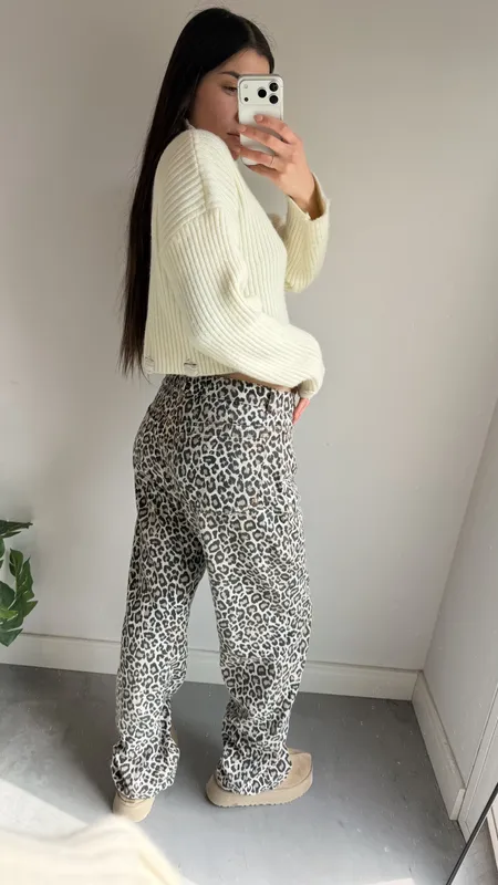 Jeans animal print talle 44