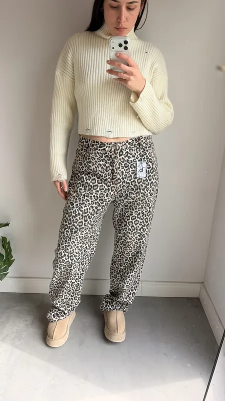 Jeans animal print talle 44