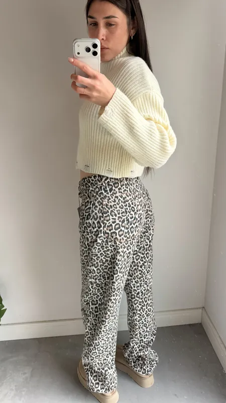 Jeans animal print talle 44