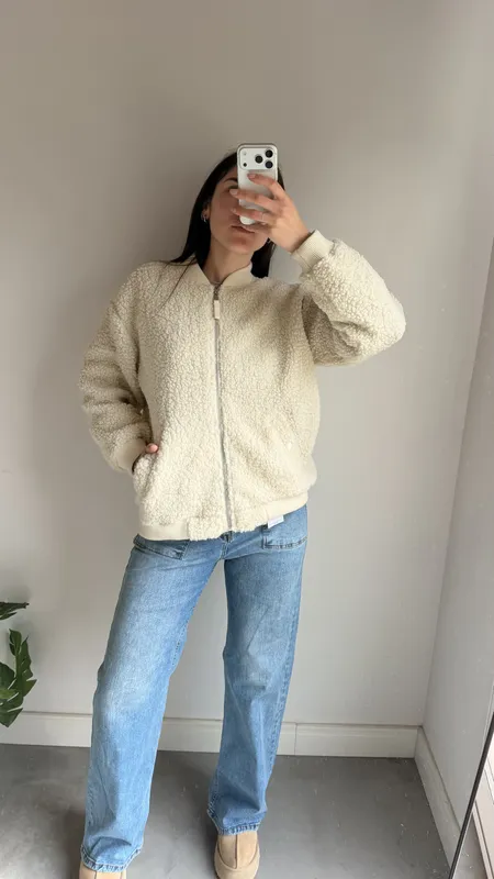 Campera peluchito indian talle m