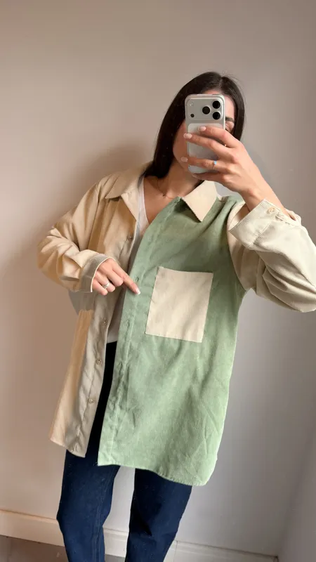 Sobrecamisa de pana fina talle lxl