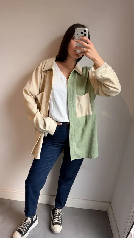 Sobrecamisa de pana fina talle lxl