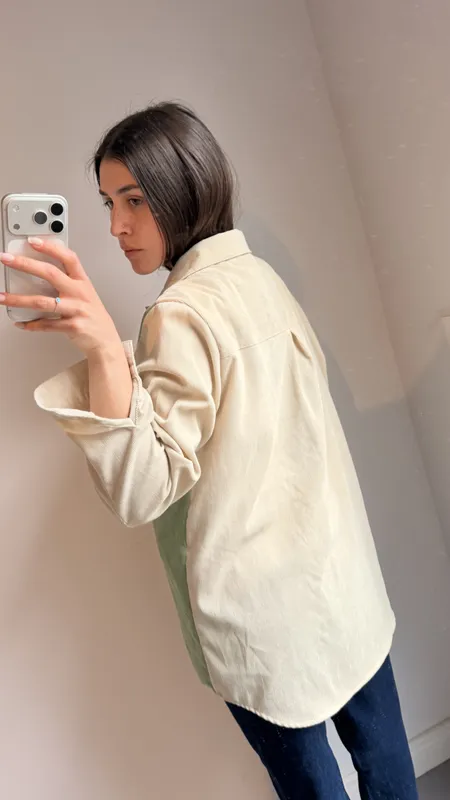 Sobrecamisa de pana fina talle lxl