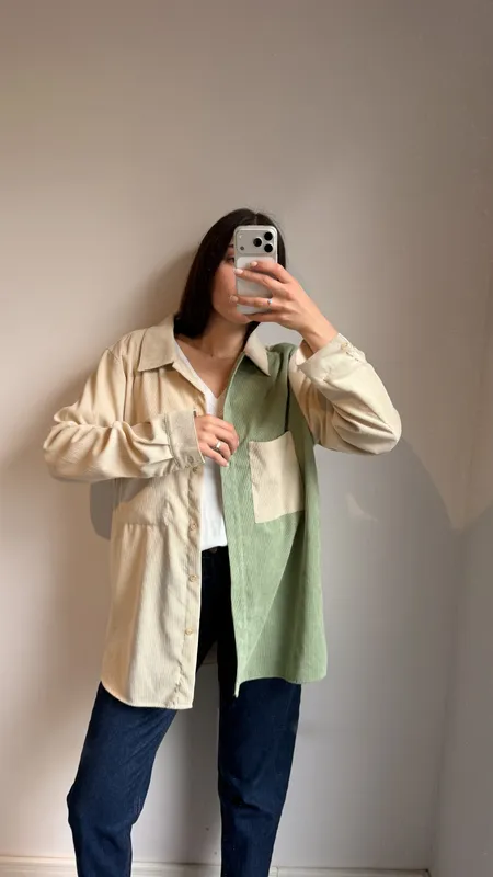 Sobrecamisa de pana fina talle lxl