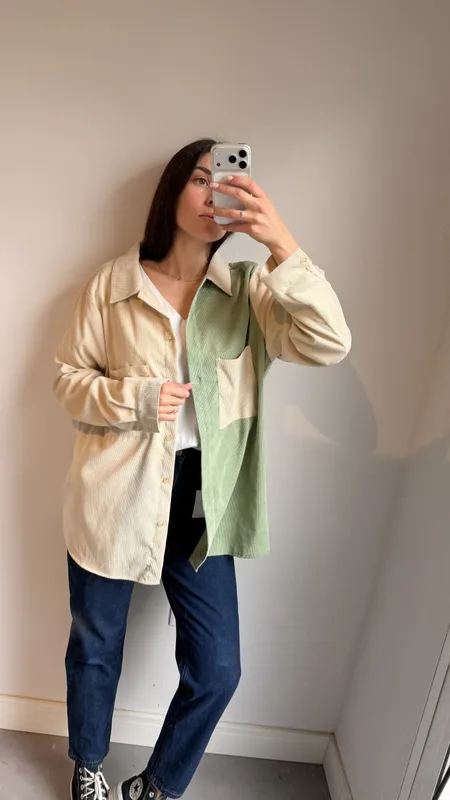 Sobrecamisa de pana fina talle lxl