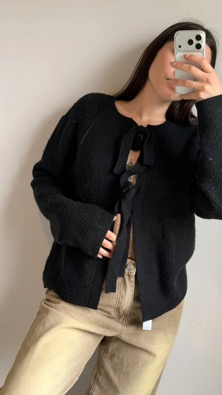 Saco negro indian talle m