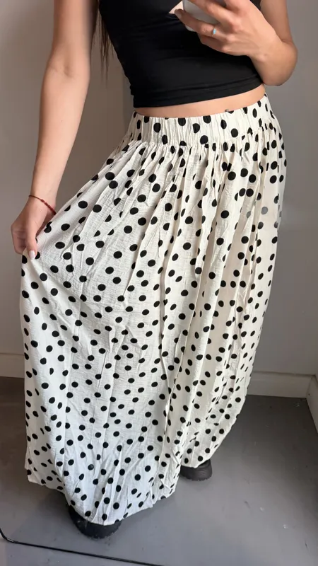 Pollera lunares talle xl