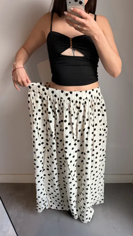 Pollera lunares talle xl