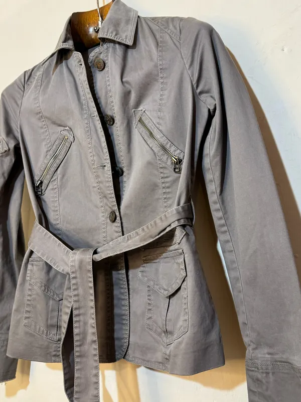 Campera jean estilo parka