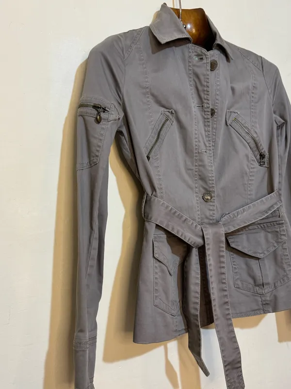 Campera jean estilo parka