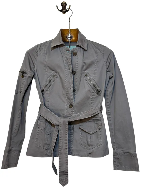 Campera jean estilo parka