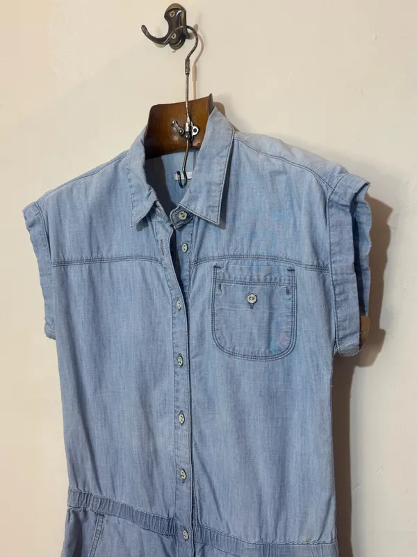 Enterito corto jean manga corta