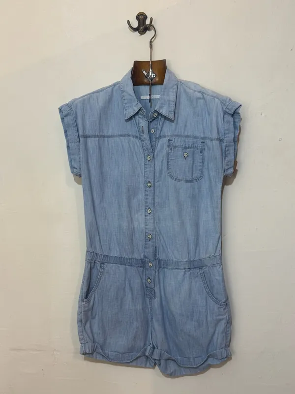 Enterito corto jean manga corta