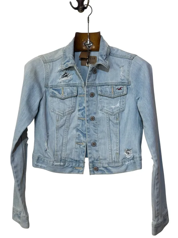 Campera jean roturas