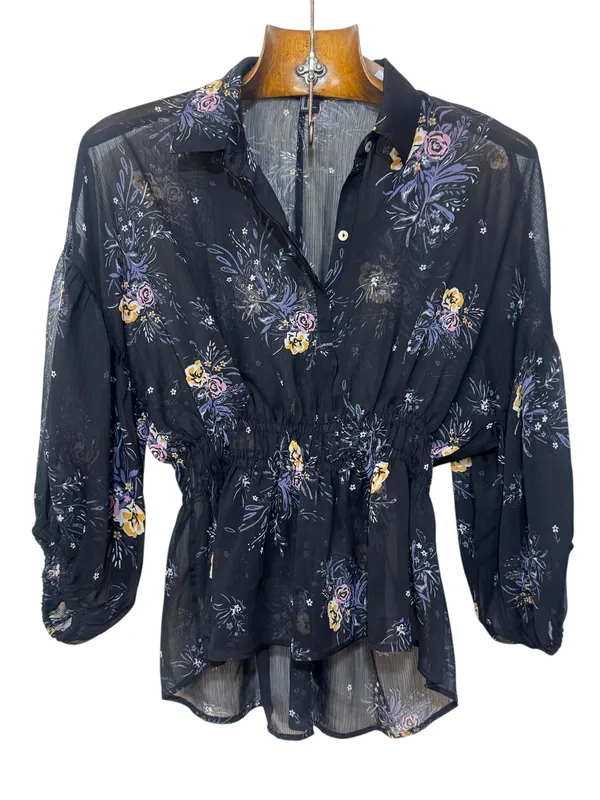 Blusa gasa manga balloon