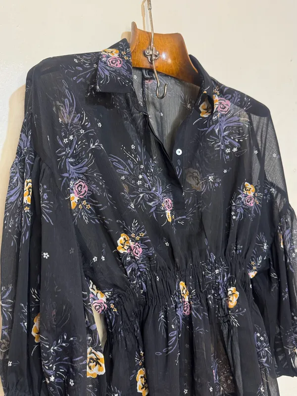 Blusa gasa manga balloon