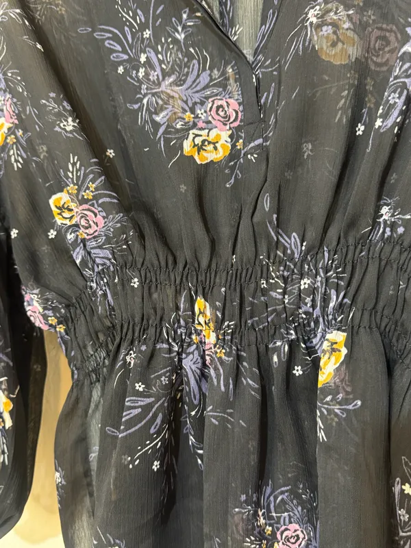 Blusa gasa manga balloon