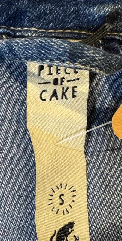 Campera de jean mangas jogging