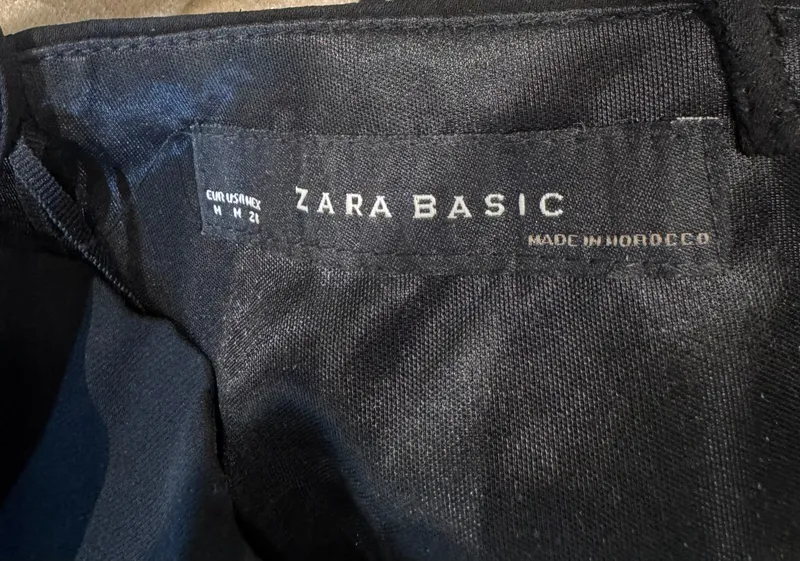 Vestido negro estampado 