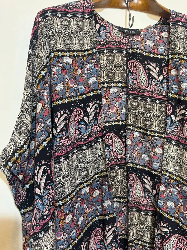 Kimono de seda estampado