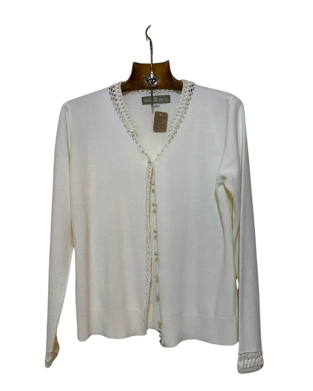 Saquito blanco perlitas