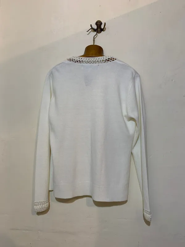 Saquito blanco perlitas