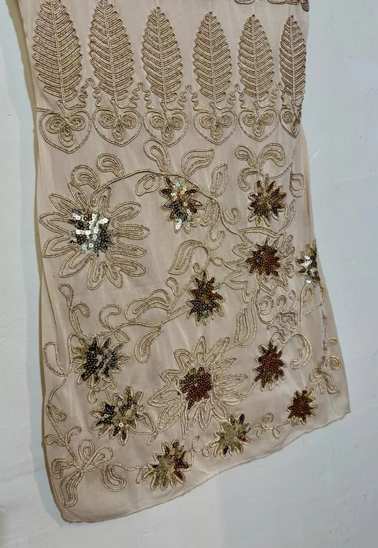 Vestido brillo dorado