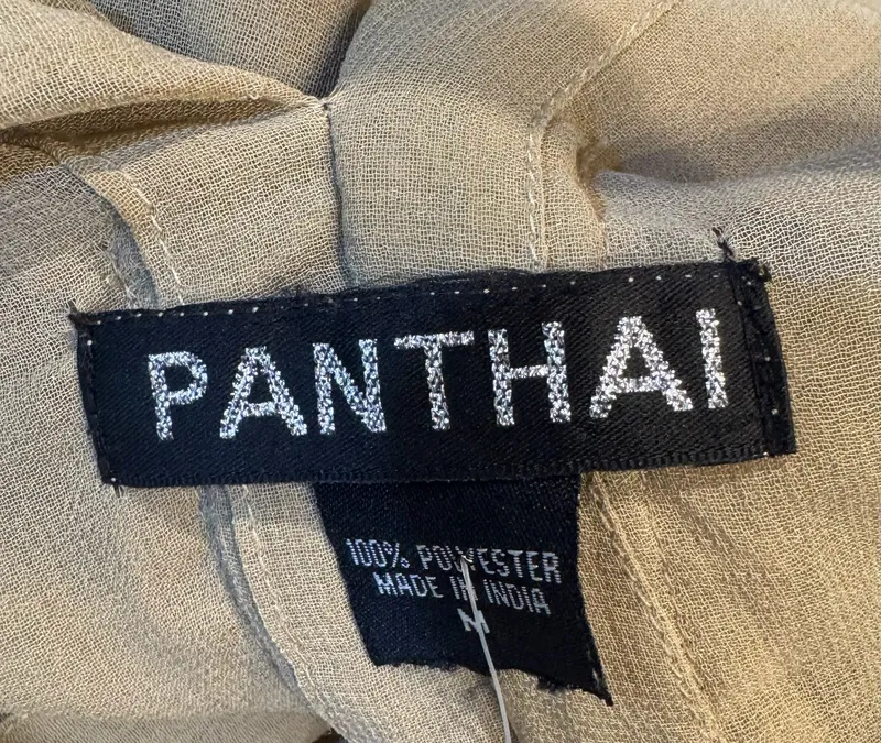 Kimono beige con bordado