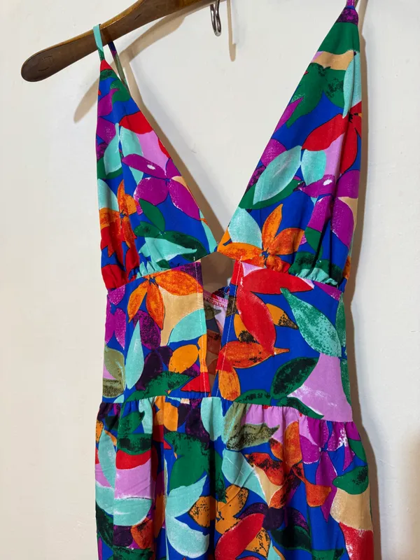 Vestido tela estampado